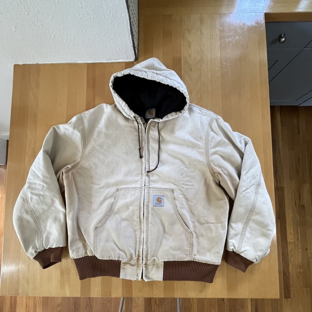 Vintage Carhartt Jacket Adult Small Tan